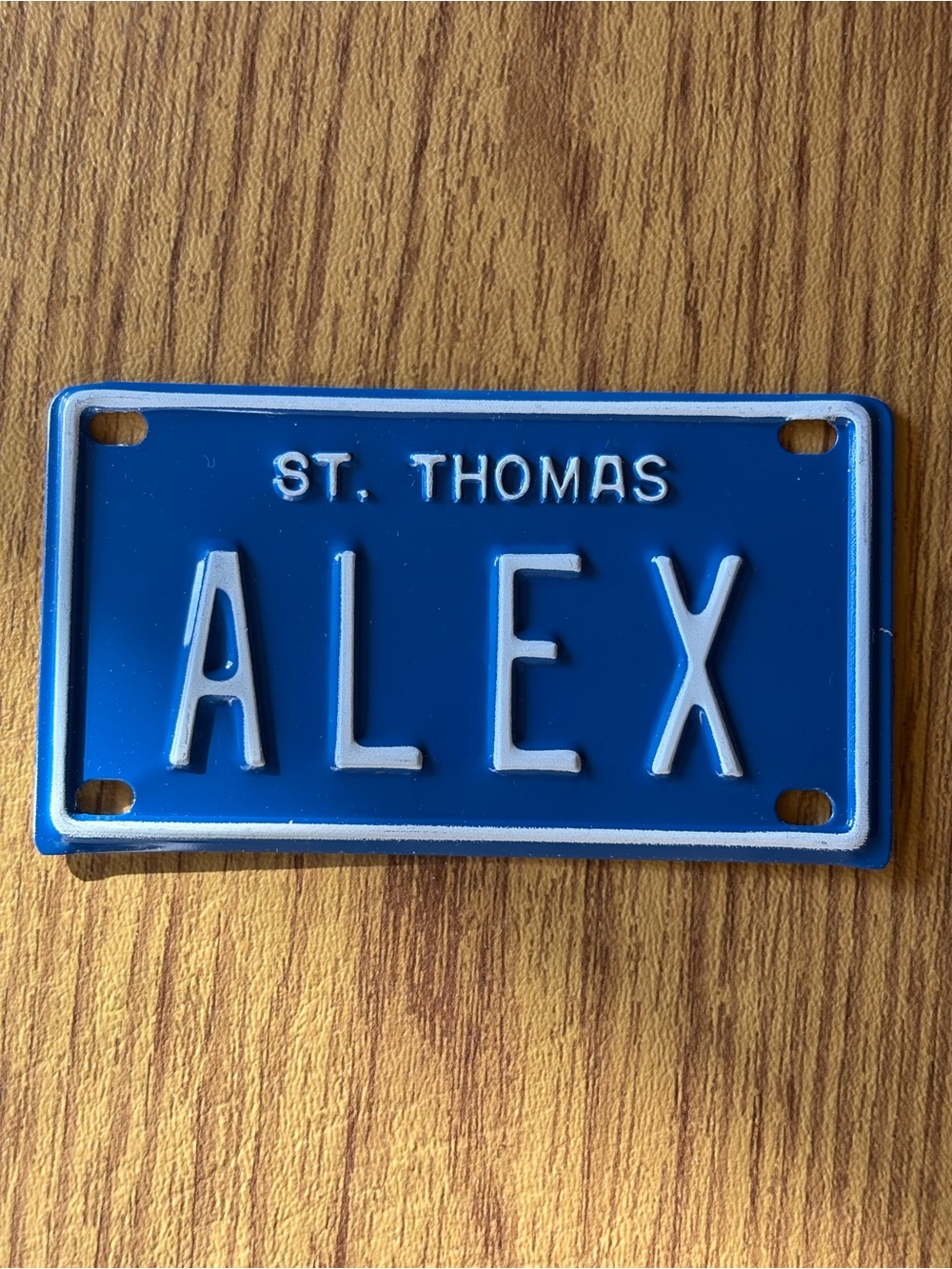 ⭐️ 3 for $15! NWT Mini St. Thomas Personalized Kids Name License Plate [ALEX]